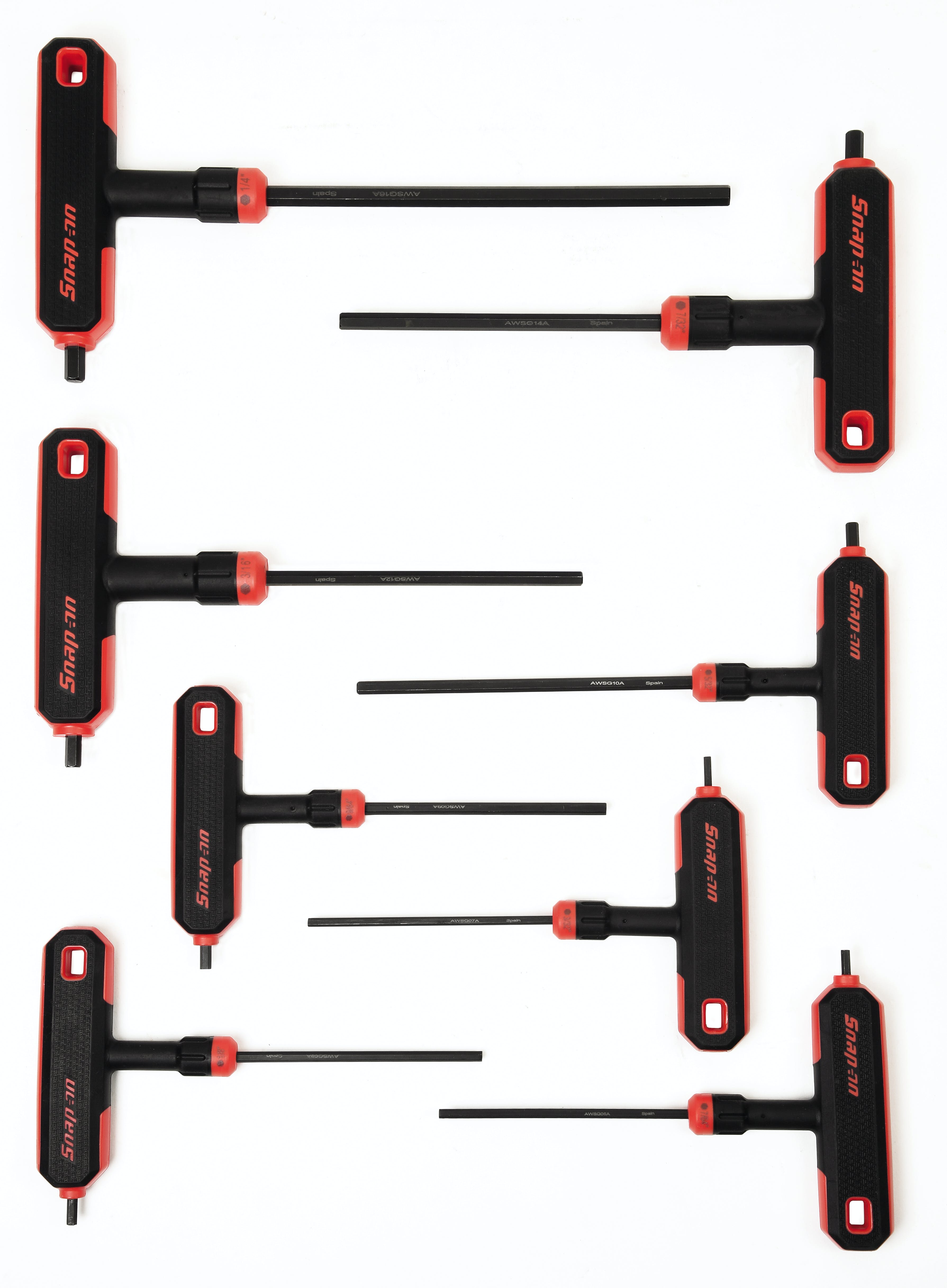 8 pc SAE T-Shaped/L-Shaped Combination Hex Wrench Set (3/32-1/4 8 pc SAE T-Shaped/L-Shaped Combination Hex Wrench Set (3/32-1/4
